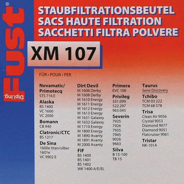 Fust XM 107 / STS 716E - Sac à Poussière – Image 2