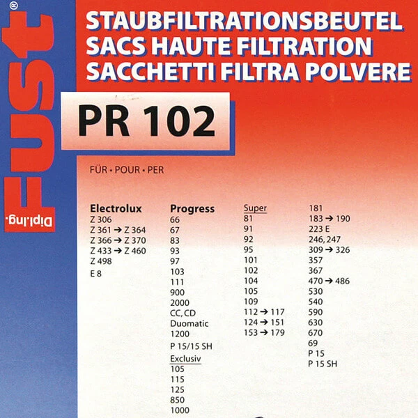 Fust PR 102 Z361-460 E8 - Sac à Poussière – Image 2