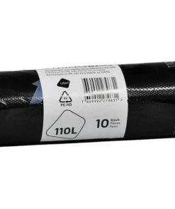 Webstar Sac à Ordures Ménagères 110 L, 10 Pièce/s - Sacs Poubelle