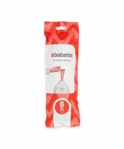 Brabantia Sac à Ordures Ménagères PerfectFit 5 L, 20 Pièce/s - Sacs Poubelle