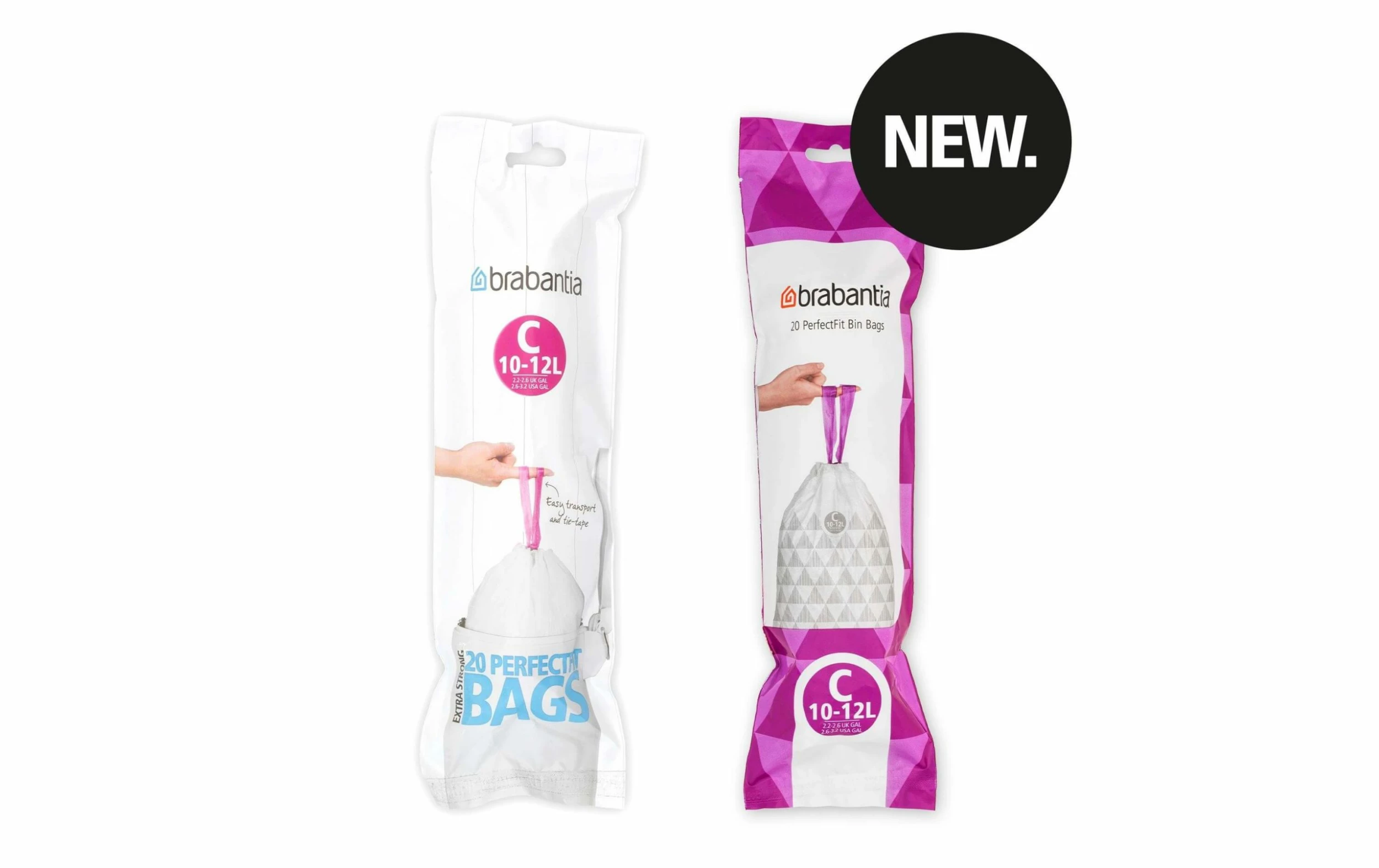 Brabantia Sac à Ordures Ménagères PerfectFit 12 L, 20 Pièce/s - Sacs Poubelle – Image 2