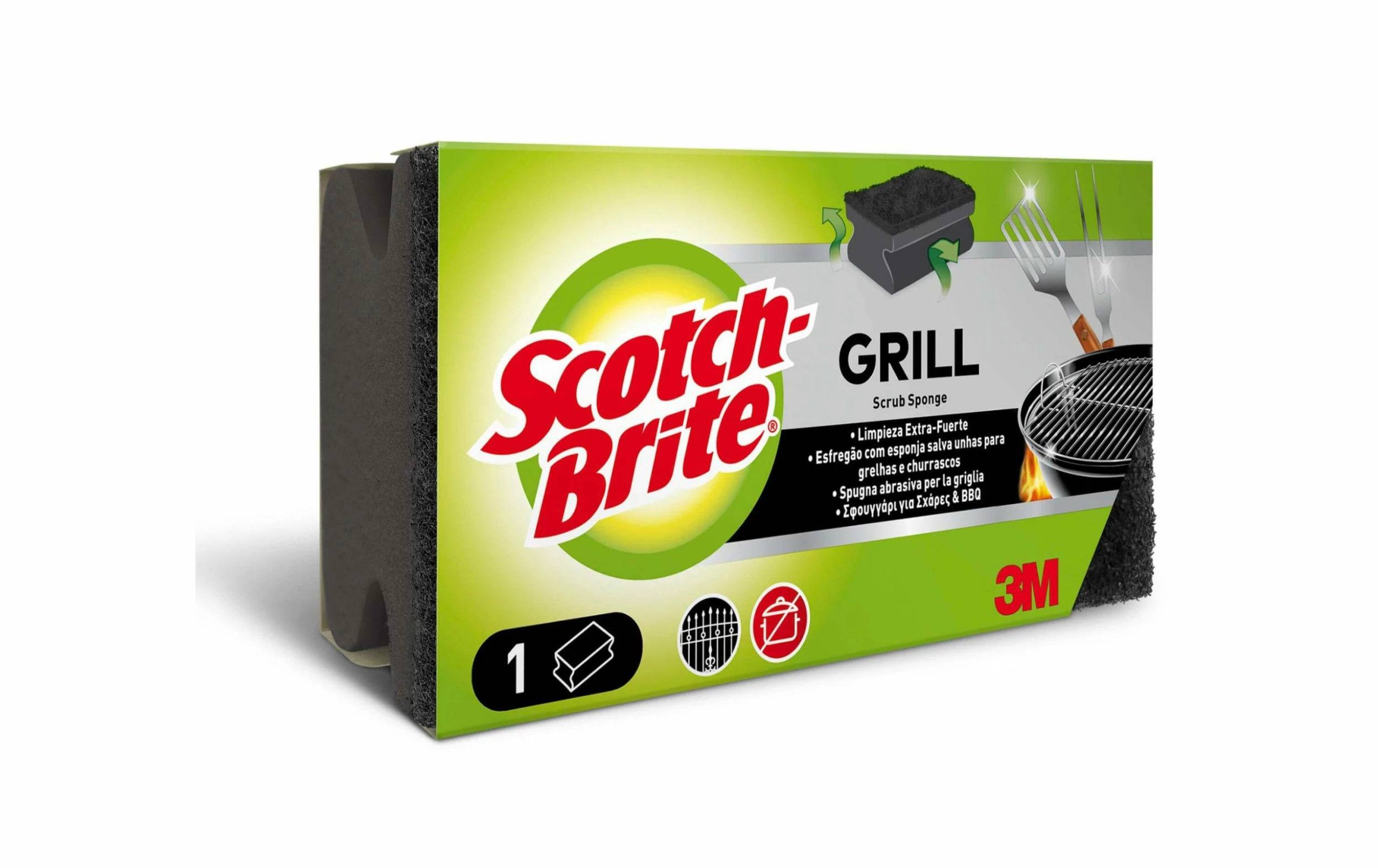 Éponge Scotch-Brite Grill 1 Pièce/s - Éponge De Nettoyage