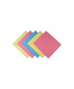 Weita Chiffon Absorbant 5 Pièce/s, Bleu/Jaune/Rose - Chiffon De Nettoyage