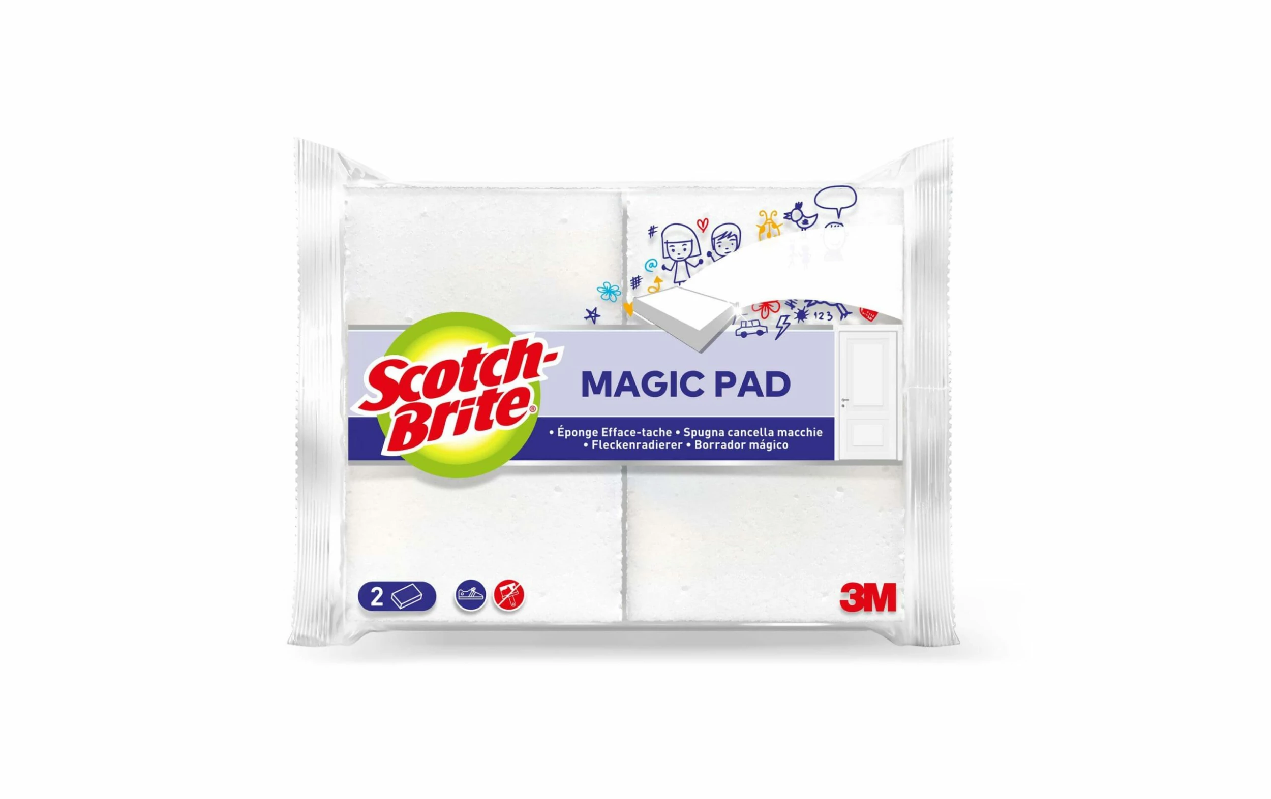 Efface-taches Scotch-Brite 2 Pièce/s - Éponge De Nettoyage