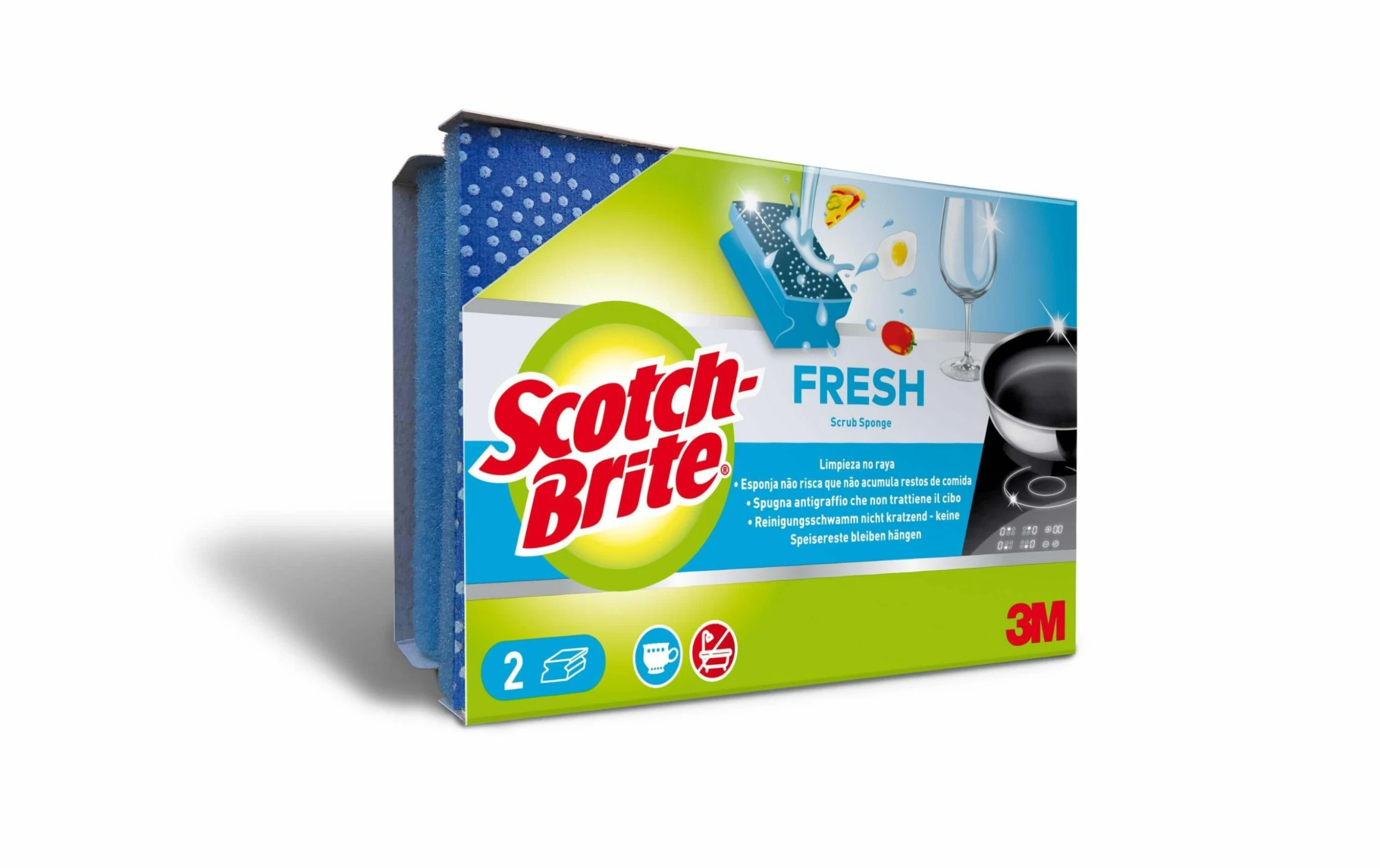 Éponge Scotch-Brite Fresh 2 Pièce/s - Éponge De Nettoyage
