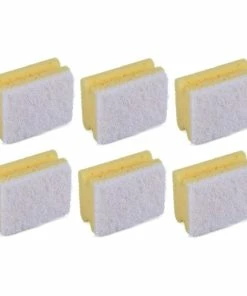 Edi Baur Éponge Profi 10 Pièce/s, Jaune/blanc, Petit - Éponge De Nettoyage