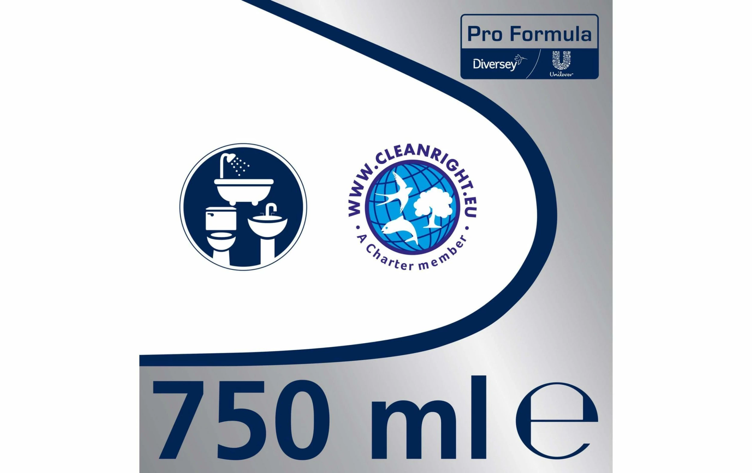 Diversey Pro Formula Nettoyant Pour Salle De Bains Cif Professional 2in1 0.75 L - Détergents Pour Salles De Bain – Image 3