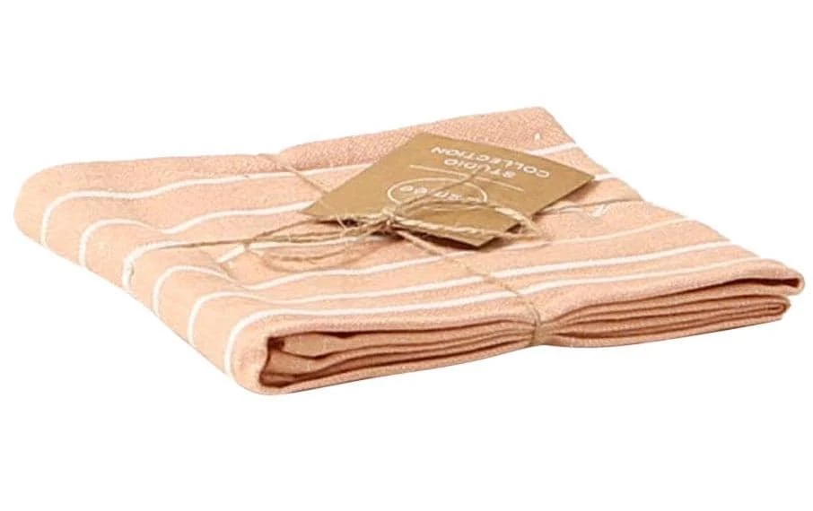 Esmée Torchon Pour La Vaisselle 50 X 70 Cm, Rayé, Corail - Torchon Pour La Vaisselle