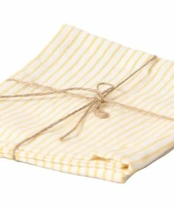 Esmée Torchon Pour La Vaisselle 50 X 70 Cm, Rayé, Jaune/Blanc - Torchon Pour La Vaisselle
