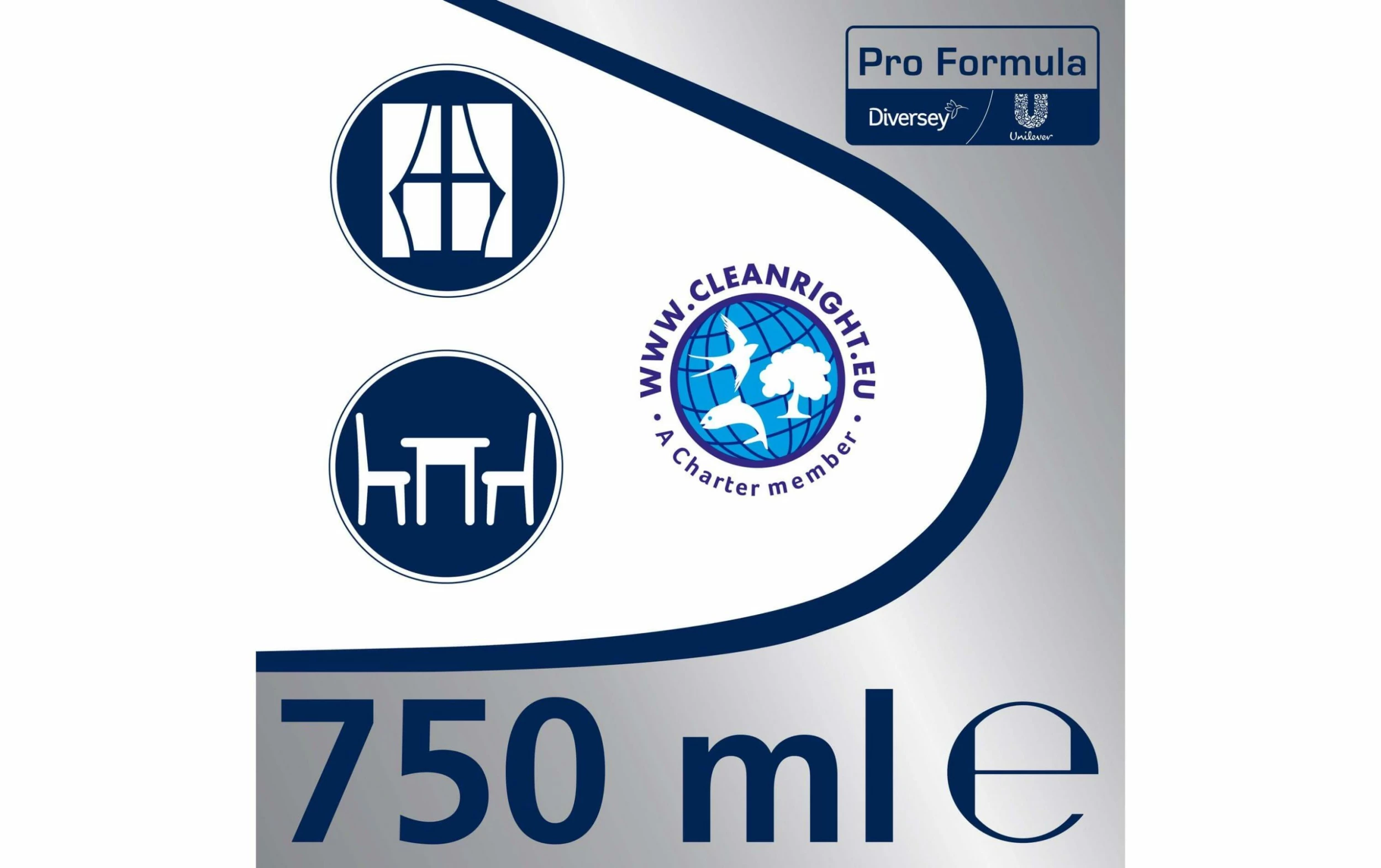 Diversey Pro Formula Cif Professional Verre & Surfaces 0.75 L - Détergents Pour Vitres – Image 3