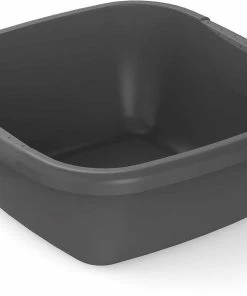 Rotho Cuvette Daily Rectangulaire, 8 L, Noir - Seau De Nettoyage