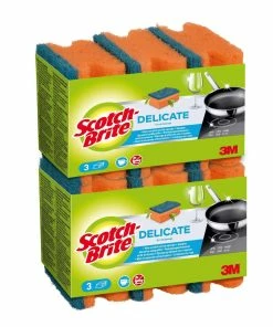Éponge Scotch-Brite Delicate 6 Pièce/s - Éponge De Nettoyage