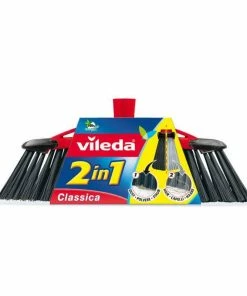 Vileda Tête De Balai Classica 2 En 1, Noir - Accessoires Essuie-pieds