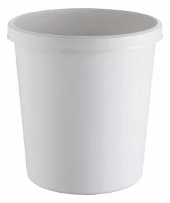 Helit Corbeille à Papier 18 L, Gris Clair - Corbeille