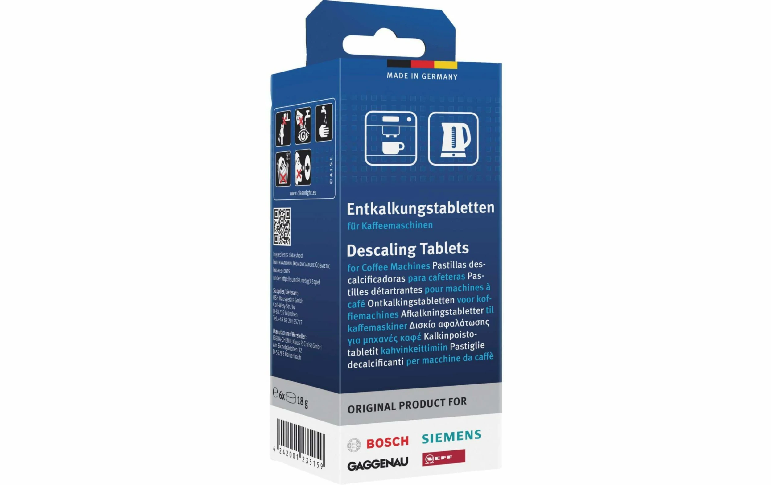 Siemens Détartrant 6 X 18 G - Détartrants