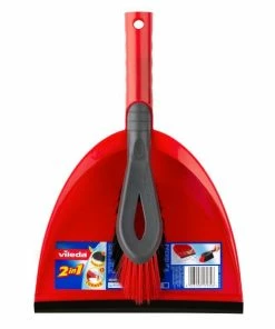 Vileda Ramasse-poussière Avec Balai Rouge;Noir - Balayeurs