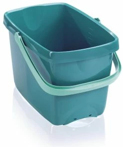 Leifheit Seau De Ménage Combi 12 L, Turquoise - Seau De Nettoyage
