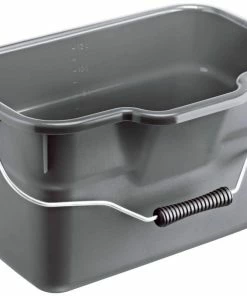 Rotho Seau De Ménage Basic 12 L, Gris - Seau De Nettoyage