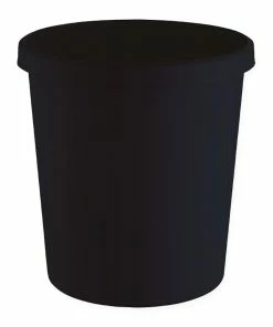 Helit Corbeille à Papier 18 L, Noir - Corbeille