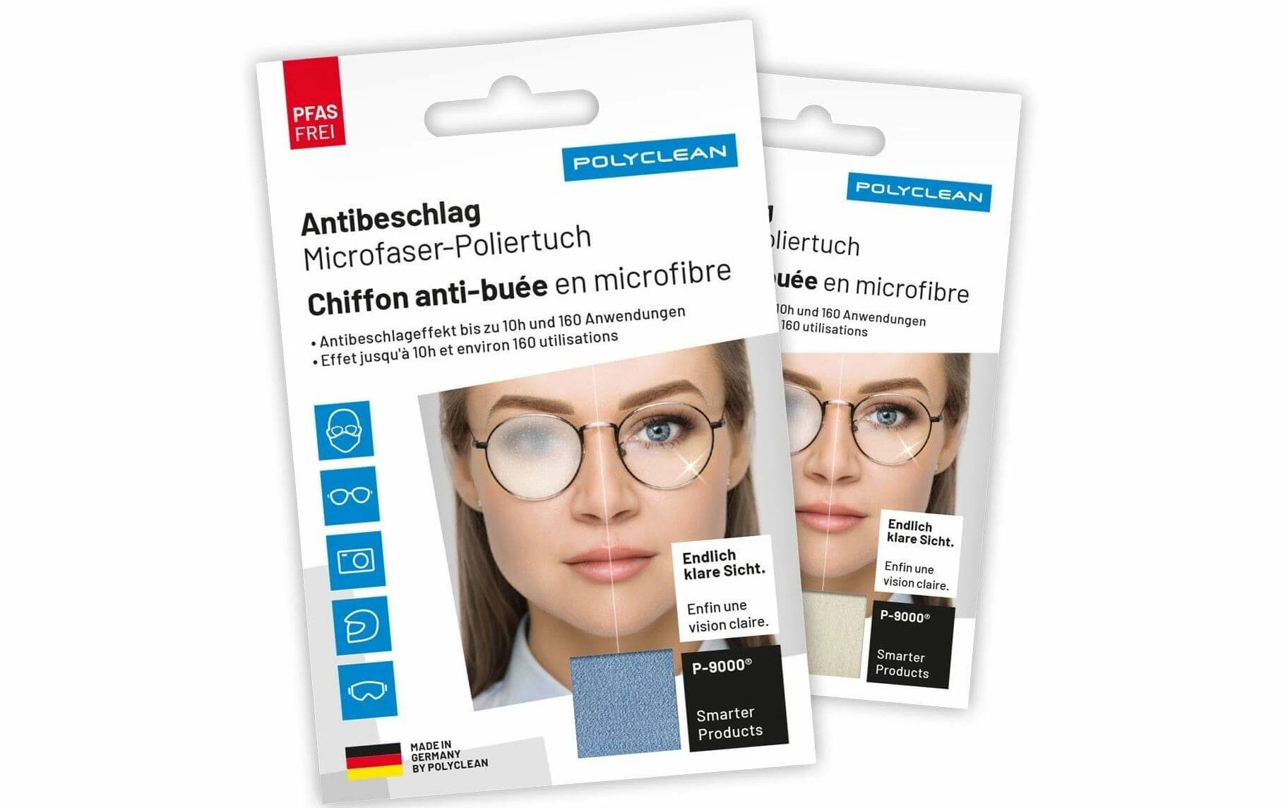 Polyclean Lingettes Nettoyantes Pour Lunettes Anti-buée 1 Pièce, Assortie - Chiffon De Nettoyage – Image 2