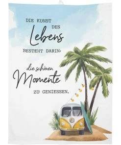 Sheepworld Torchon Pour La Vaisselle Die Kunst Des Lebens Multicolore - Torchon Pour La Vaisselle